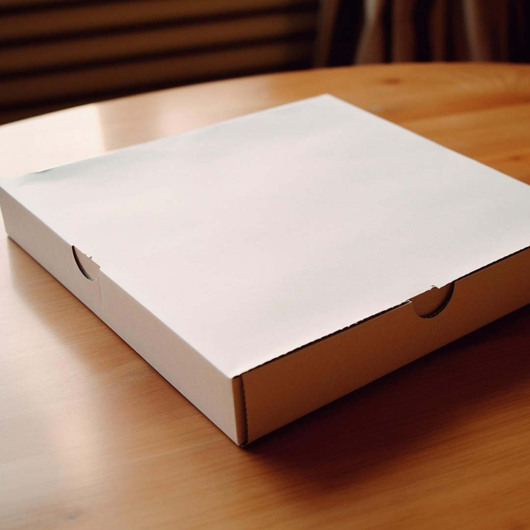 Boxish White Pizza  Box (12L x 12W x 2H inches)