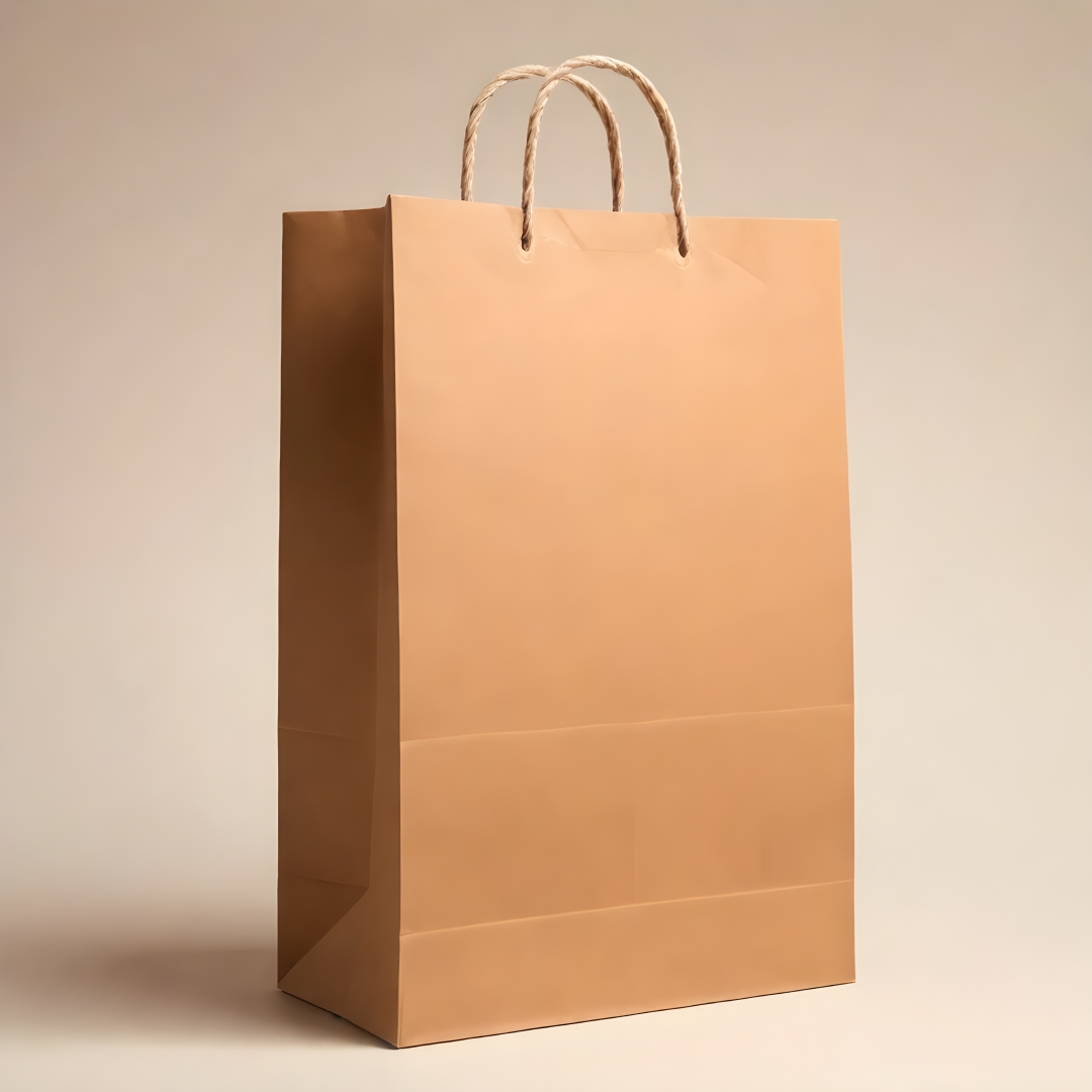 Boxish Brown Paper Bag (8L x 2.5W x 6H inches)