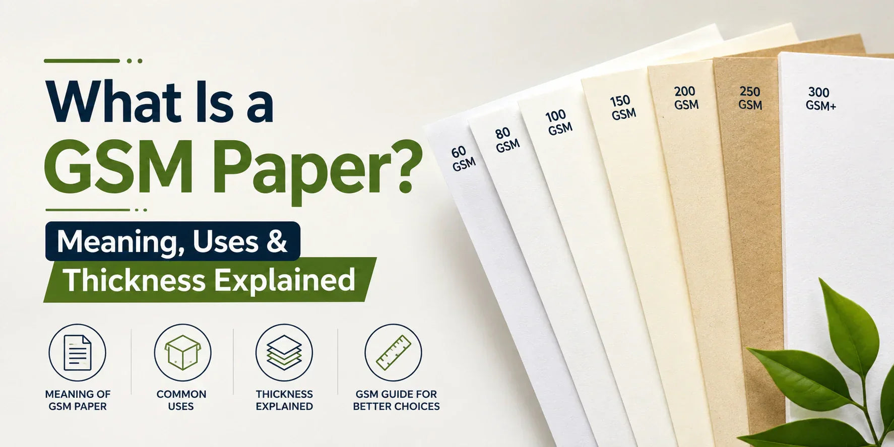 What Is a GSM Paper? Meaning, Uses & Thickness Explained – Boxish