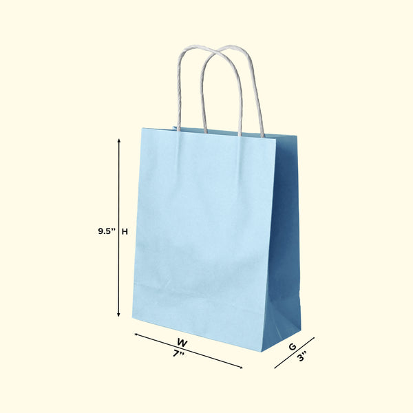 Boxish Sky Blue  Paper Bag