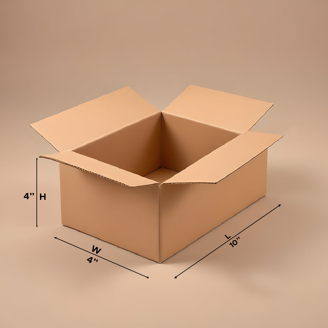 Inch Box Boxish 3 Ply Brown Ecommerce Shipping Box (10L x 4W x 4H inches)
