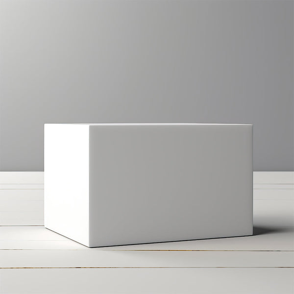 Boxish 3 Ply White Corrugated Box (8L x 8W x 4H inches)