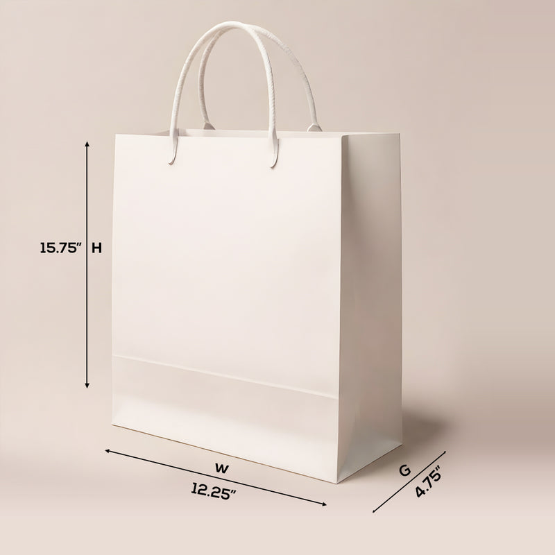 white paper bags