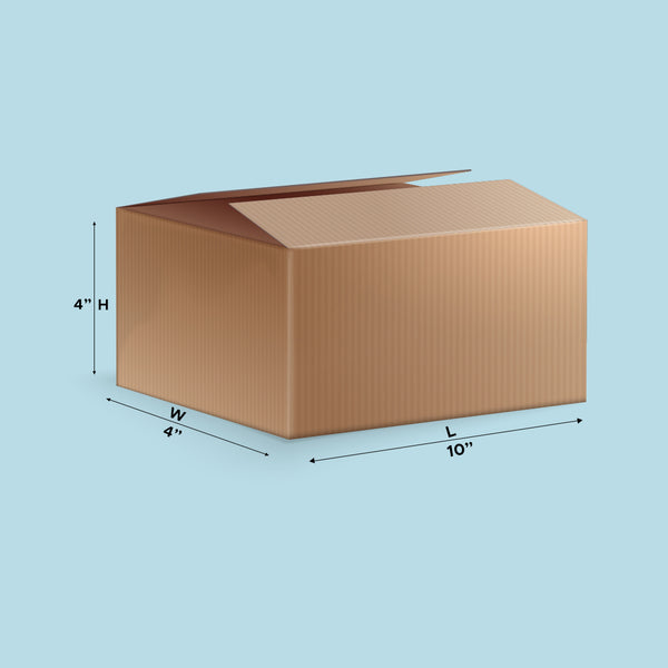 Boxish 3 Ply Brown Ecommerce Shipping Box (10L x 4W x 4H inches)
