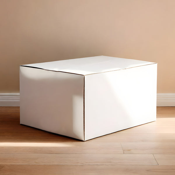 Boxish 3 Ply White Ecommerce Shipping Box (12L x 4W x 3H inches)